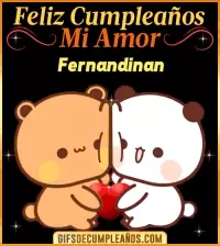 GIF Feliz Cumpleaños mi Amor Fernandinan